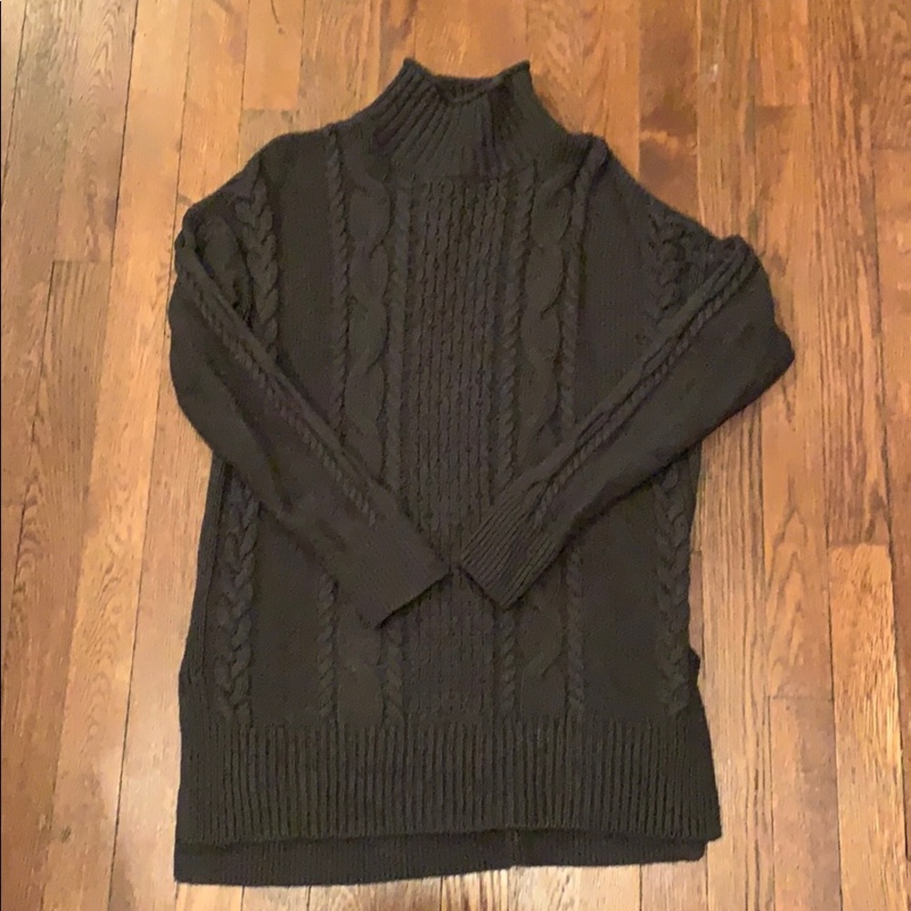 LOFT Cable Knit Turtleneck